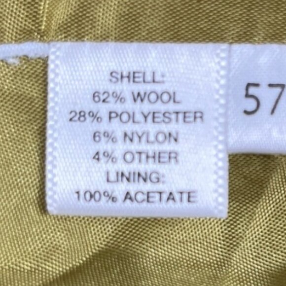 Ann Taylor LOFT Wool Blend Lined Windowpane Plaid Box Pleat Skirt Y2K Size 12 - Picture 15 of 15